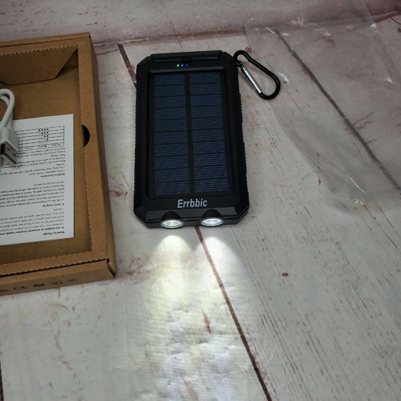 Solar Power Bank Portable Charger 20000mah Waterproof Battery Backup Charger - Picture 6 of 12